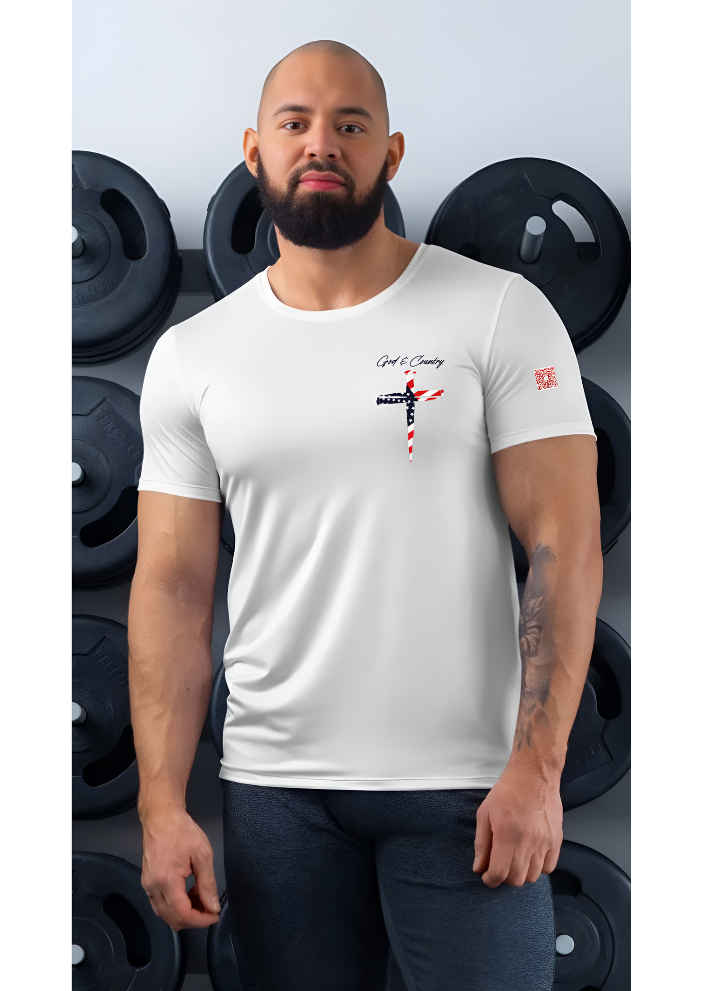 All-Over Print Men's Recycled Short Sleeve Rash Guard