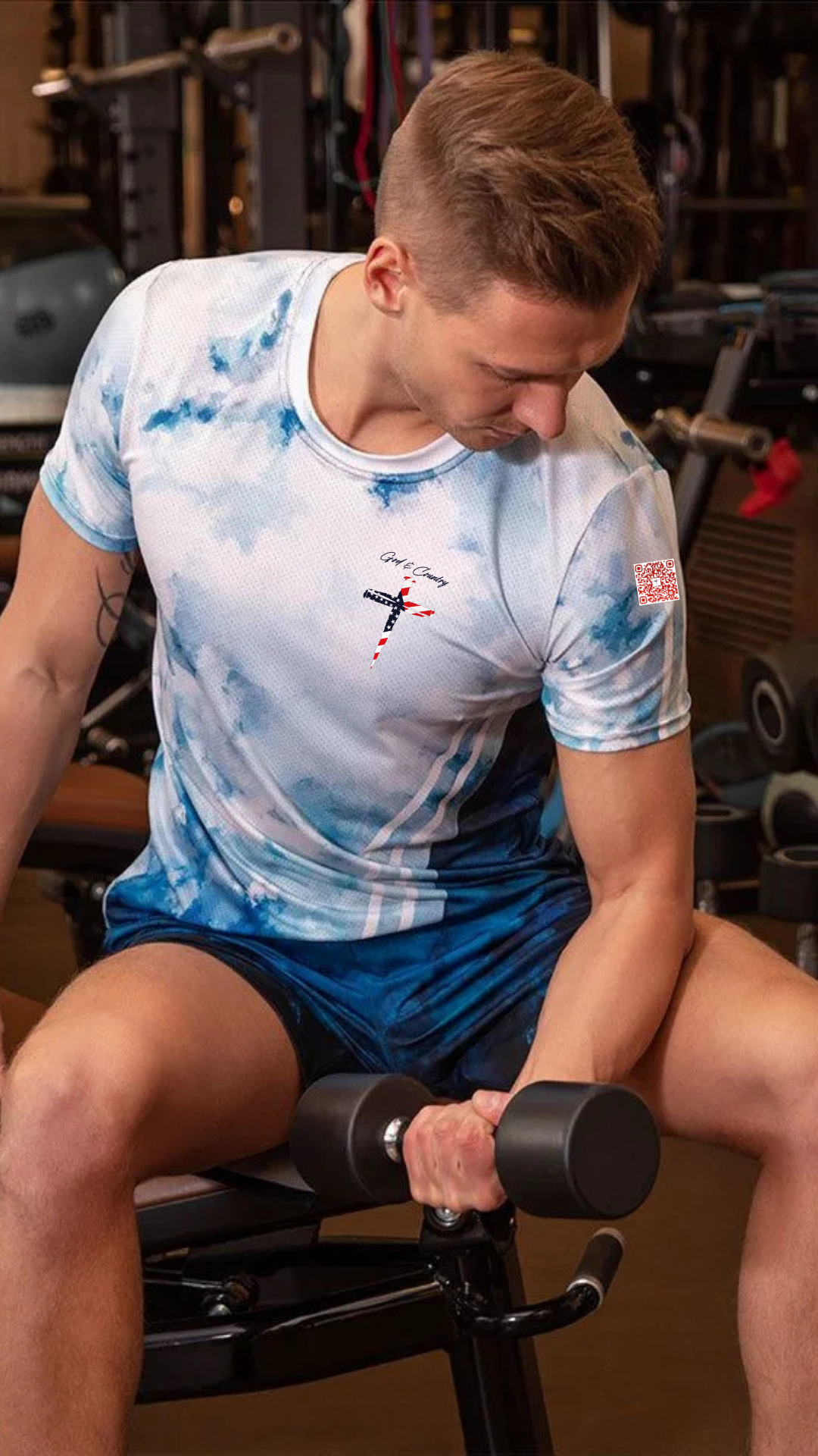 All-Over Print Men's Athletic T-Shirt