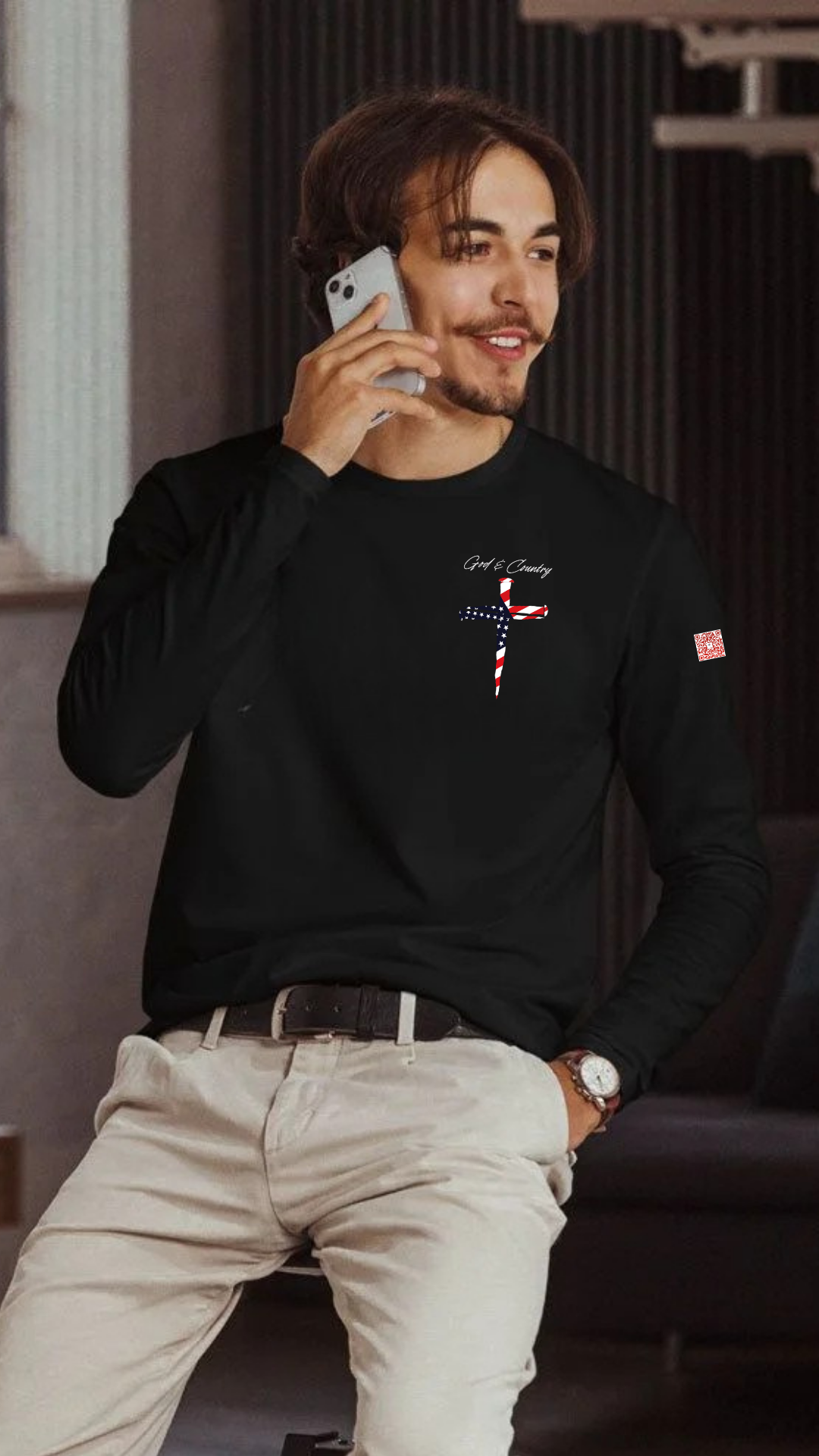 Men's Fitted Long Sleeve Shirt | Next Level 3601