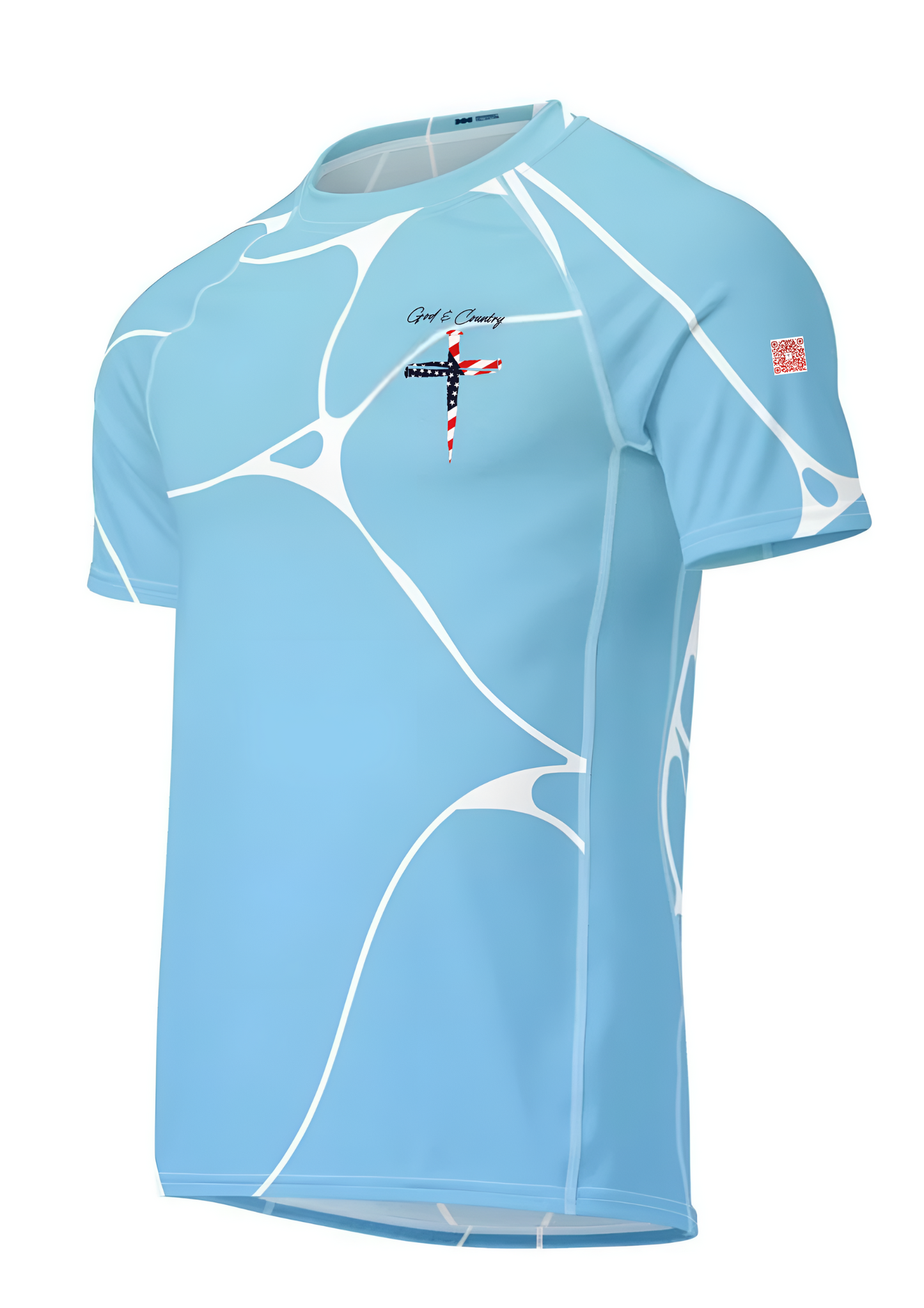 All-Over Print Men's Recycled Short Sleeve Rash Guard